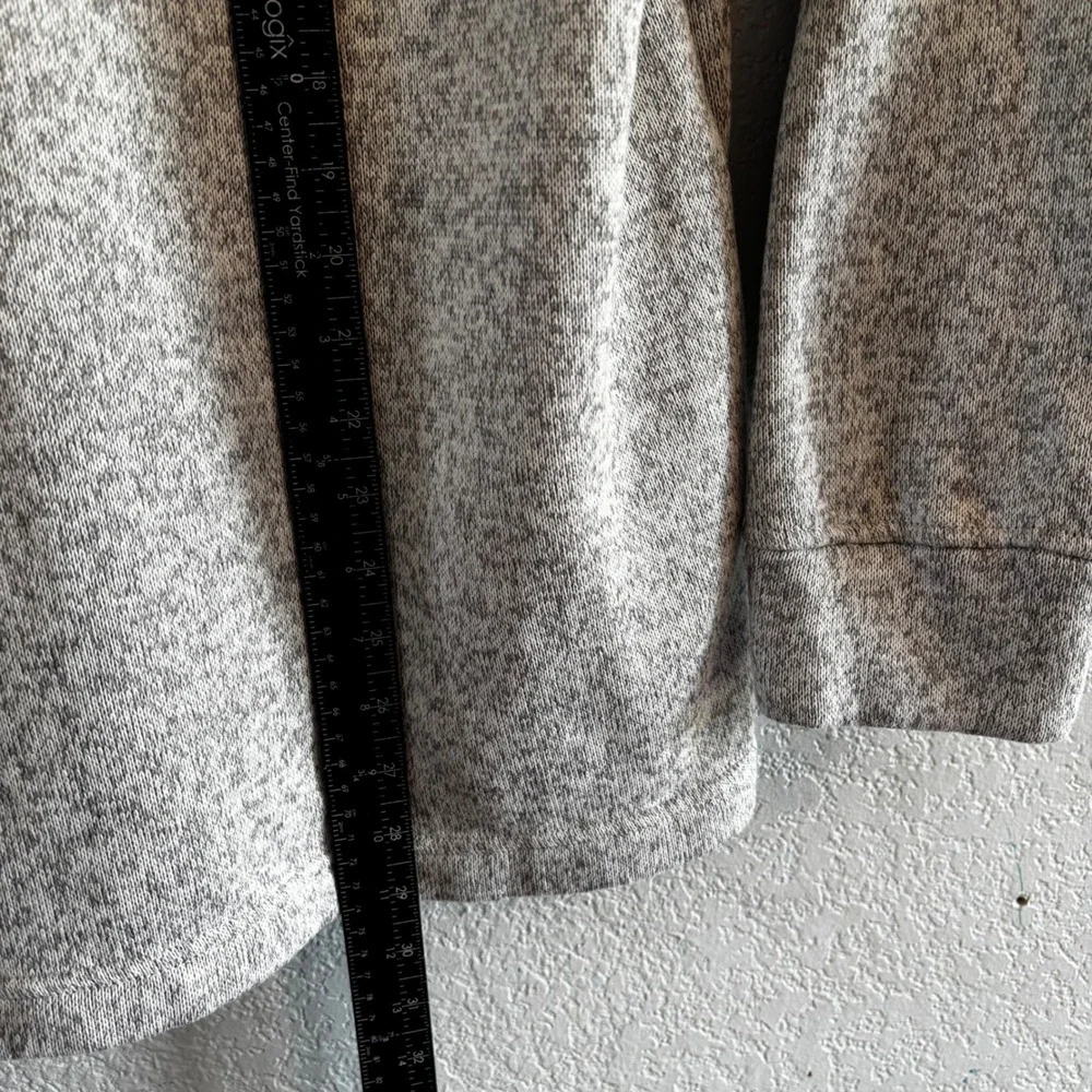 Old Navy Jacket Mens XXXL Heather Gray 1/4 Zip Fleece Pullover Sweater Pocket